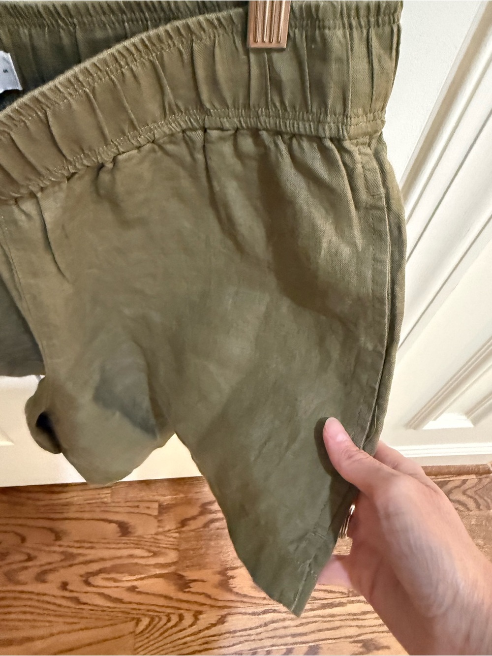 AYR The Shimmy Artichoke dip linen short S - Picture 3 of 3